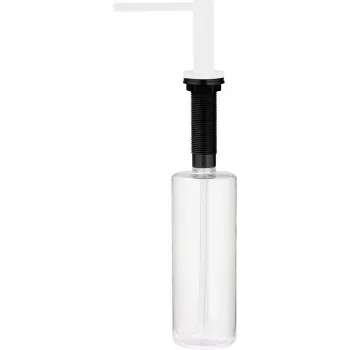 DEANTE indų ploviklio dozatorius su kempinės laikikliu, 350 ml, juodos spalvos