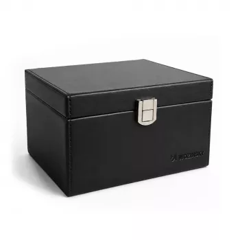 Wozinsky WPB-R16 RFID signalus blokuojanti bekontakčio rakto dėžutė su skyreliais 16x12x9 cm - juoda