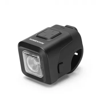 ROCKBROS SKL01 priekinis dviračio žibintas su elektriniu skambučiu 450 lm 120 dB USB-C juodos spalvos