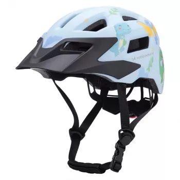 Wozinsky vaikų MTB dviračio šalmas su nuimamu skydeliu 52-56 cm - šviesiai mėlynas
