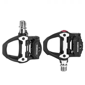 Rockbros P602 SPD-SL suderinami bekablių dviračių pedalai - juodi