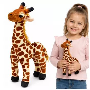 LEAN TOYS Minkštas žirafos žaislas 30 cm