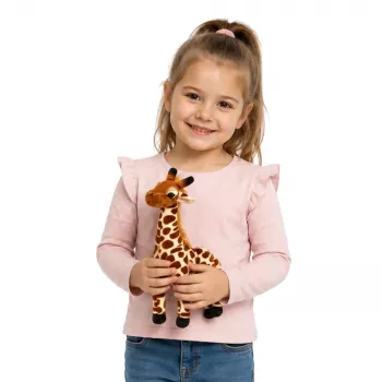 LEAN TOYS Minkštas žirafos žaislas 30 cm
