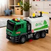 LEAN TOYS gatvių šlavimo sunkvežimis su vandens funkcija, šviesomis ir garsais 1:14