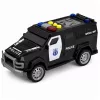 LEAN TOYS policijos automobilis Speciali transporto priemonė 1:32 mastelis juodas su šviesomis ir garsais