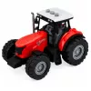 LEAN TOYS Traktorius su priekaba gyvūnų pervežimui, karvės figūrėlės, šviesos ir garsai, 4 vnt.