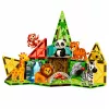 LEAN TOYS magnetiniai konstrukciniai blokeliai Laukiniai gyvūnai Džiunglių ZOO 27 vnt.