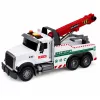 LEAN TOYS statybinis sunkvežimis su reguliuojamu kranu, šviesomis ir garsais, baltas 1:14