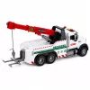 LEAN TOYS statybinis sunkvežimis su reguliuojamu kranu, šviesomis ir garsais, baltas 1:14