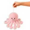 LEAN TOYS minkštas aštuonkojis su tampriais čiuptuvais, švelnus rožinis apkabinimo žaislas, 30 cm