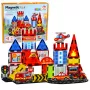 LEAN TOYS Magnetiniai konstrukciniai blokeliai Gaisrinė 42 dalys