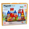 LEAN TOYS Magnetiniai konstrukciniai blokeliai Gaisrinė 42 dalys