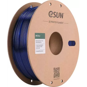 ESUN PETG+ 1,75 mm skaidri mėlyna 1 kg popierinė ritė
