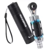 ROCKBROS TG-8601 Reketinis dviračio daugiafunkcis įrankis su S2 plieniniais antgaliais, cilindriniu aliuminio korpusu, juodas