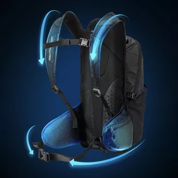 ROCKBROS H9 Urban kuprinė 20L lengva vandeniui atspari juoda