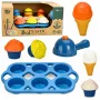 LEAN TOYS Ekologiškas medinis ledų gaminimo rinkinys vaikams 26 vnt.