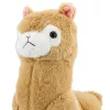 LEAN TOYS Alpakos Lamos pliušinis žaislas, minkštas kailis, kreminės spalvos, 38 cm
