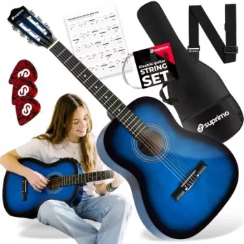 SUPRIMO CG34 BB klasikinė gitara 3/4 dydžio 36 colių Blueburst