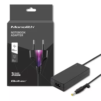 Qoltec 40W nešiojamojo kompiuterio AC adapteris, skirtas Sony Asus 19V 2.1A 4.8x1.7mm su maitinimo laidu