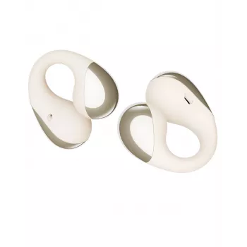Soundpeats PearlClip Pro atviro tipo segtuvų belaidės ausinės su 64 valandų baterija, Bluetooth 5.3, ENC mikrofonais, IPX4 – smėlio spalvos
