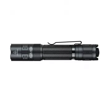 Fenix 039-607 taktinis LED žibintuvėlis - 1600 liumenų, įkraunamas per USB-C 21700 baterija, IP68 atsparus vandeniui, dvigubas galinis jungiklis