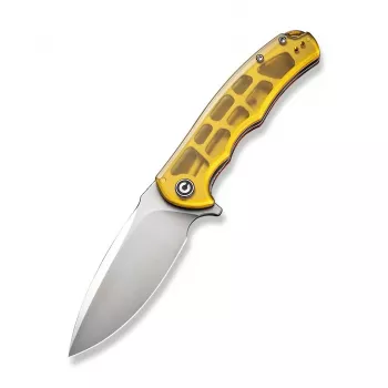 CIVIVI Praxis sulankstomas peilis su Nitro-V Drop Point ašmenimis ir Ultem gintaro rankena