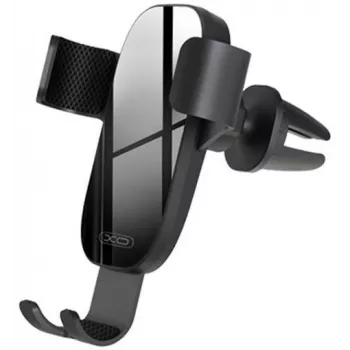 XO C37 automobilinis gravitacinis telefono laikiklis oro ventiliacijai, juodas