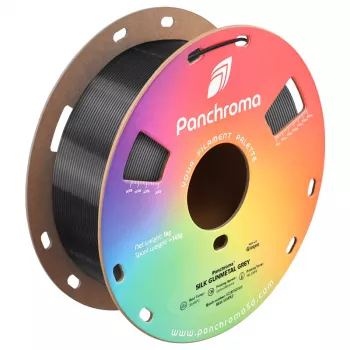 Polymaker Panchroma PLA Silk 3D spausdintuvo kaitinamoji medžiaga, 1,75 mm, 1 kg, Gunmetal Grey