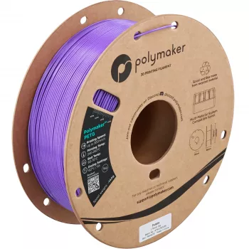 Polymaker PETG 3D spausdintuvo kaitaus siūlas, 1,75 mm, 1 kg, purpurinis