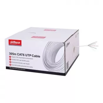 DAHUA PFM923I-6UN-C CAT6 UTP tinklo kabelis, 305 m, baltas