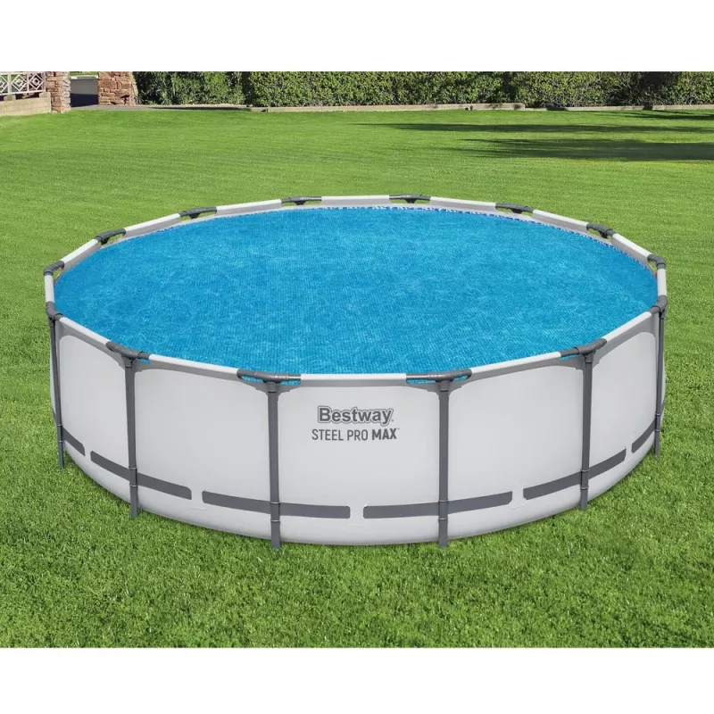 Bestway 29404 saulės energijos baseino dangtis su burbuline plėvele 427 cm mėlynas