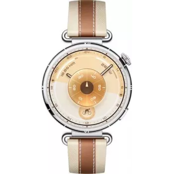 Huawei Watch GT 6 41mm sidabrinis rudas odinis dirželis išmanusis laikrodis