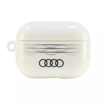 Audi IML geometrinio rašto AirPods Pro 2 dėklas baltas