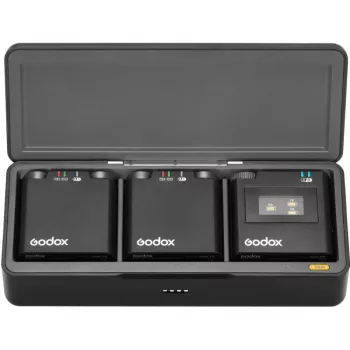 Godox Virso M2 2.4 GHz belaidė mikrofonų sistema įrašymui