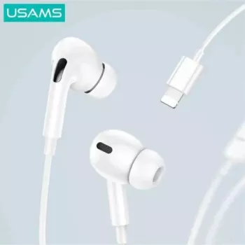 USAMS EP-41 MAX Lightning ausinės į ausį stereo baltos