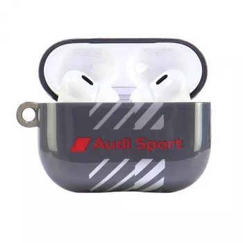 Audi IML Sport dėklas, skirtas AirPods Pro 2, juodas AUS-IMLAPP2-RSQ/D1-BK