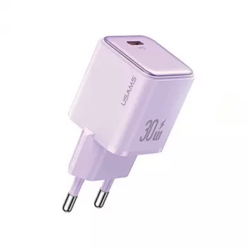 USAMS X-ron Series 30W USB-C PD sieninis įkroviklis - violetinė (US-CC186)