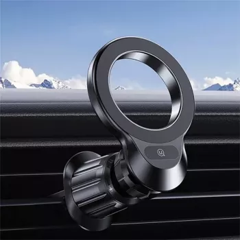 USAMS Universalus magnetinis laikiklis automobilio ventiliacijos grotelėms ZJ75 - juodos spalvos