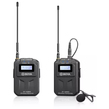 BOYA BY-WM6S UHF belaidė lavalier mikrofonų sistema, skirta fotoaparatams ir išmaniesiems telefonams