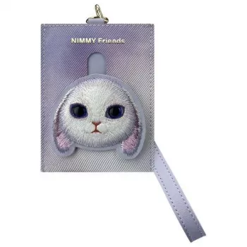 Nimmy Big Eyed Pet 2.0 triušio kortelių laikiklis piniginė, violetinė