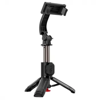 ACEFAST E42 Selfie lazdelė su trikojis su automatiniu trikoju ir Bluetooth nuotolinio valdymo pulteliu, 63 cm, juoda