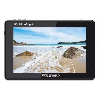 FEELWORLD LUT7 7 colių 2200nit 1920x1200 jutiklinis 4K HDMI kameros lauko monitorius su 3D LUT, HDR, bangos forma, dvigubu NP-F