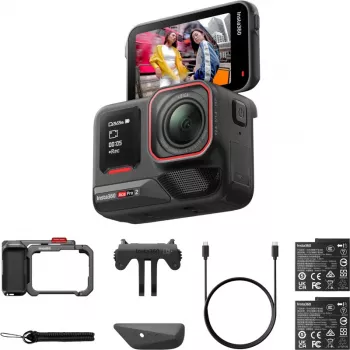 Insta360 Ace Pro 2 dviejų baterijų veiksmo kamera - 8K vaizdo įrašas, Leica objektyvas, FlowState stabilizacija