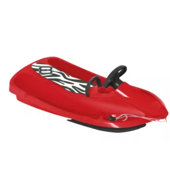 Hamax Sno Zebra Red/Black Nartosans sniego rogės su vairu ir rankiniu stabdžiu