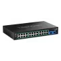 TRENDnet 26 prievadų tvirtas pramoninis Gigabit PoE+ valdomas jungiklis su 24x PoE+ ir 2x SFP