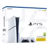 Sony PlayStation 5 Slim Disc Edition 1TB konsolė - balta ir juoda