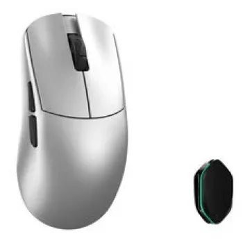 WLMouse YING Magnio belaidė žaidimų pelė, PAW3950HS, 8K apklausa, Omron optiniai jungikliai - sidabrinė