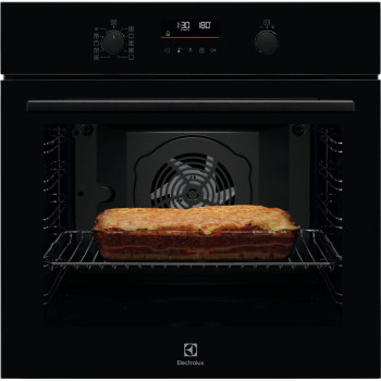 Electrolux LOF6P16Z įmontuojama elektrinė orkaitė, 71 L, pirolizinis savaiminis valymas, SoftClosing, juoda
