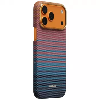 PITAKA Edge Case California Dream 05, skirtas iPhone 17 Pro Max - Sunset (Aramid Fiber, MagSafe)