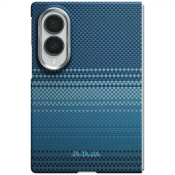 PITAKA Edge dėklas, skirtas Samsung Galaxy Z Fold 8 - Moonrise - 1500D aramidinis pluoštas, MagSafe suderinamas, itin plonas uždedamas dangtelis